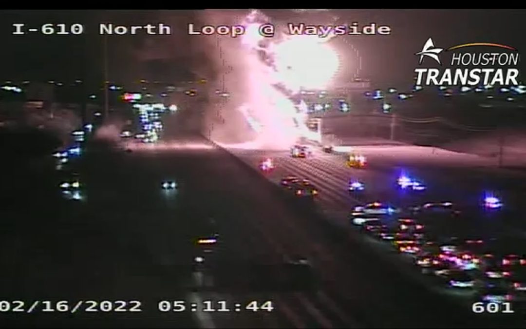 Major Semi-Truck Crash on 610 in Houston Results in Explosion