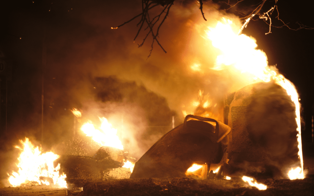 Gasoline Tanker Accident Sparks Massive Fire